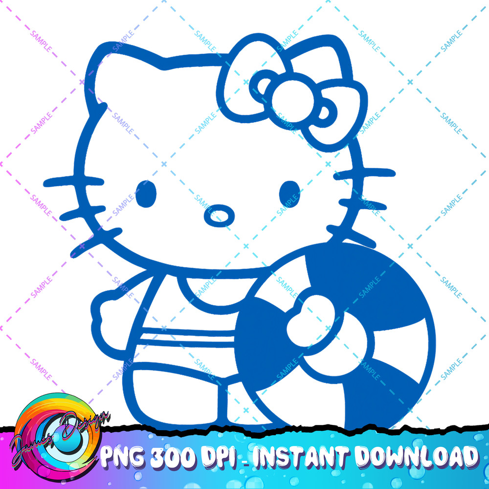 Hello Kitty Blue Summer Swim PNG Download copy.jpg
