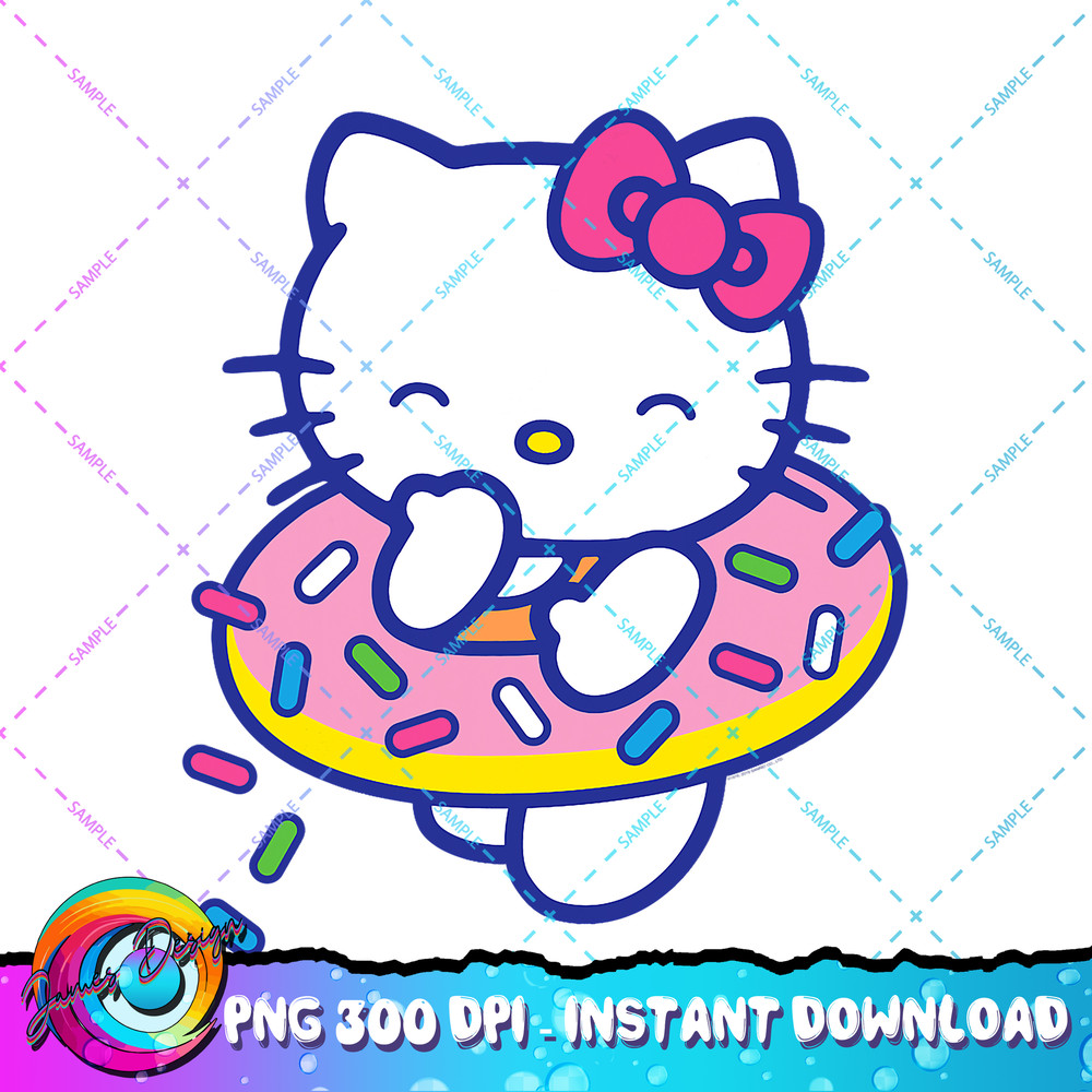 Hello Kitty Donut Sprinkles Floaty Summer Swimming PNG Download copy.jpg