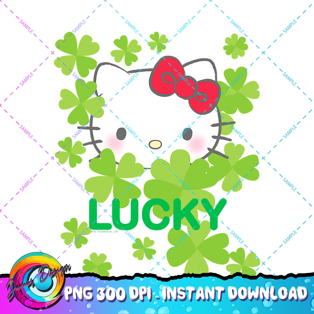 Hello Kitty Lucky Clover St. Patrick s Day PNG Download copy.jpg