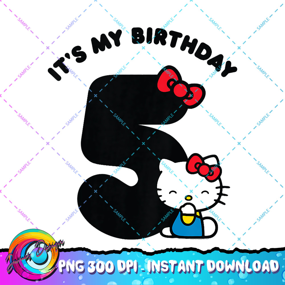 Kids Hello Kitty Its my 5th Birthday PNG Download copy.jpg