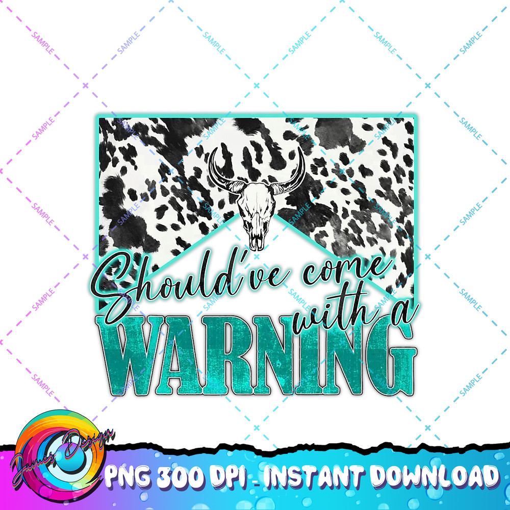 Leopard Bull Skull Should Came Warning Country Western PNG Download.jpg