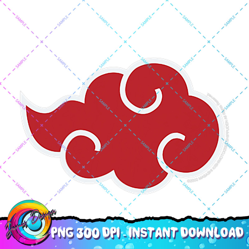 Naruto Shippuden Akatsuki Red Cloud Symbol PNG Download.jpg