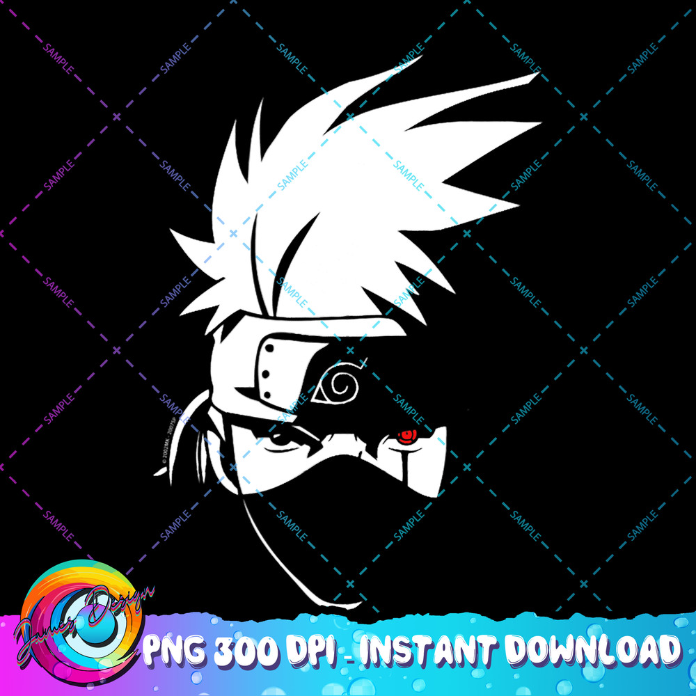 Naruto Shippuden Kakashi Head PNG Download.jpg
