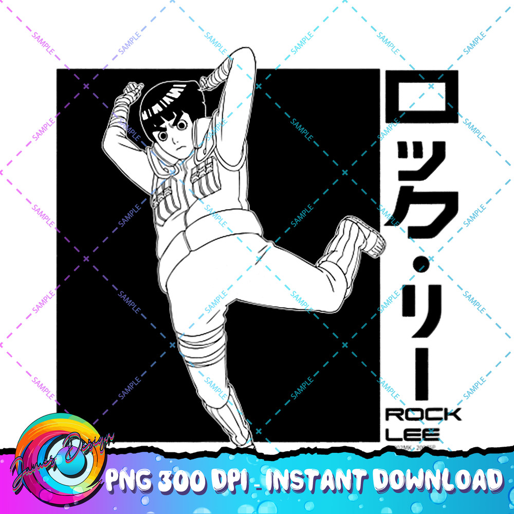 Naruto Shippuden Rock Lee Black Box PNG Download.jpg