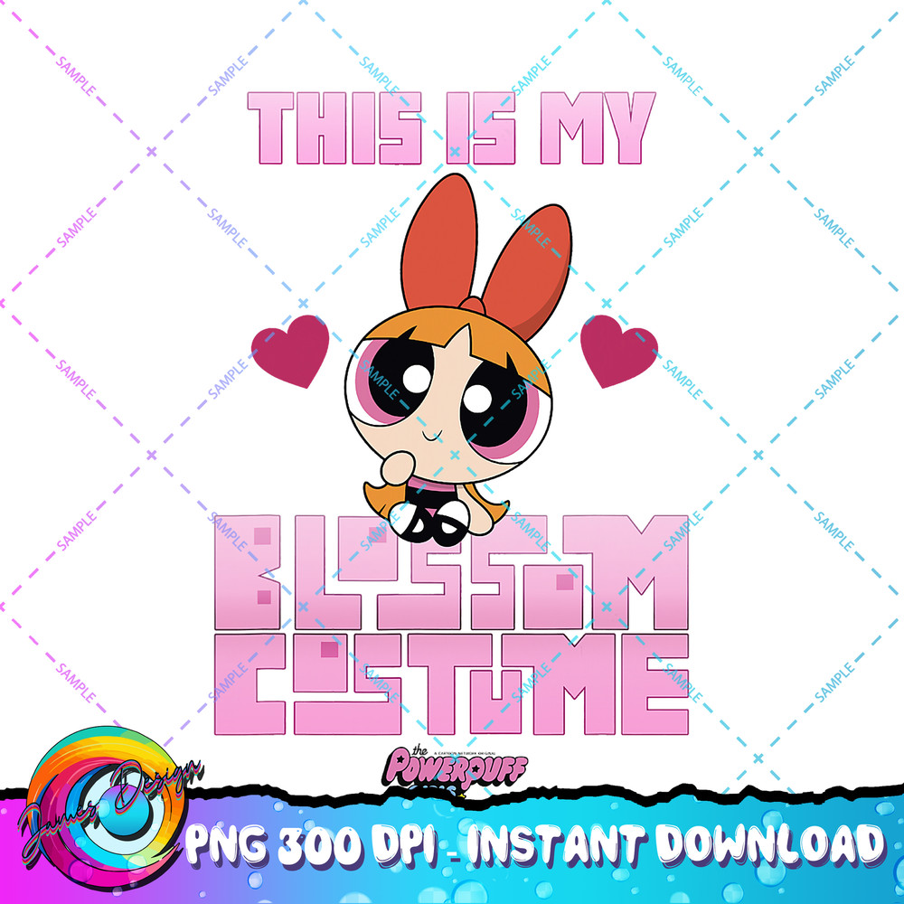 The Powerpuff Girls Halloween This Is My Blossom Costume PNG Download.jpg