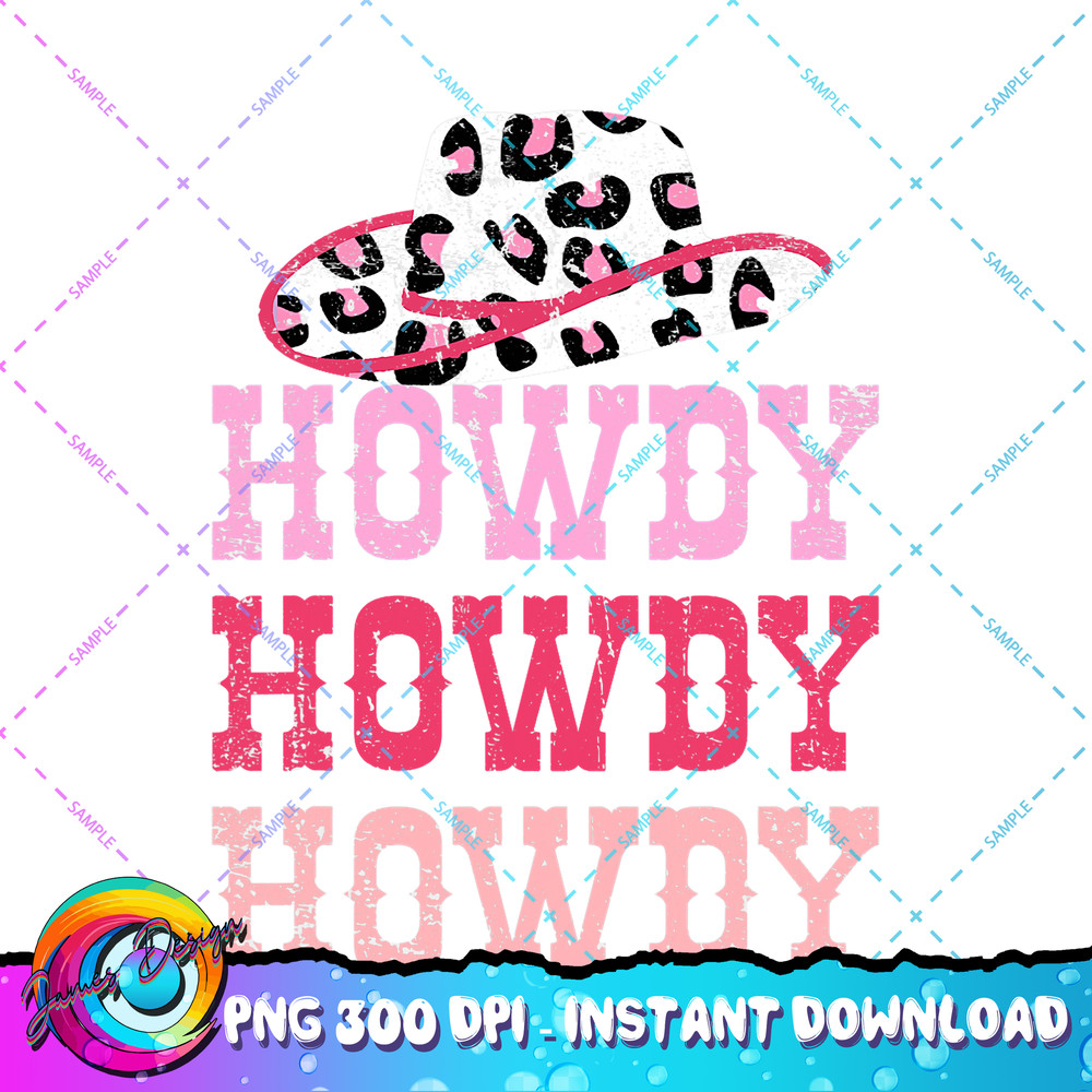 Vintage Pink Howdy Rodeo Western Country Southern Cowgirl PNG Download.jpg