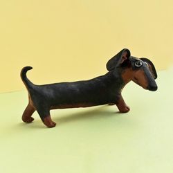 dachshund funny figurine handmade tabletop ornament