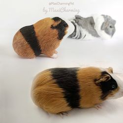 portrait guinea pig figurine memorial statue for interior