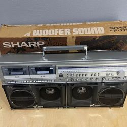 Sharp GF-777Z Brand NEW 4 Band Stereo Radio Cassette Tape Recorder The Searcher BoomBox Vintage Japan