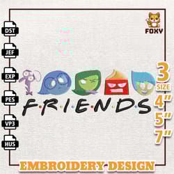 today i feel all the feels inside out 2 embroidery design, inside out 2 embroidery design, inside out 2 character faces