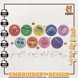 today i feel all the feels inside out 2 embroidery design, inside out 2 embroidery design, inside out 2 character faces2