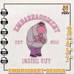 inside out 2 embroidery design, anger embroidery design, today i feel all the feels inside out 2 embroidery design, 03
