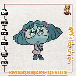 today i feel all the feels inside out 2 embroidery design, inside out 2 embroidery design, envy embroidery design, insta