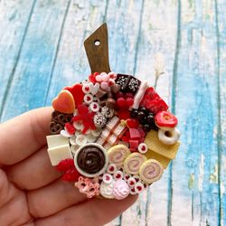 Magnet Miniature Valentine's Day Charcuterie Board Sweet Party