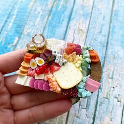Magnet Miniature Charcuterie Board with Beer