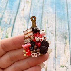 Magnet Miniature Charcuterie Sweet Board Valentine's Day