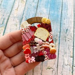 Magnet Miniature Charcuterie Valentine's Day Board