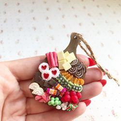 Magnet Miniature Valentine Day Board DollHouse Souvenir