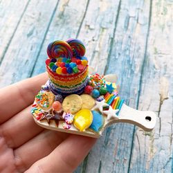 Magnet Miniature Rainbow Board Dollhouse furniture