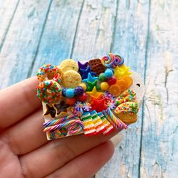 Magnet Miniature Rainbow Souvenir Sweet Dollhouse Board