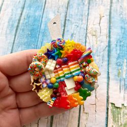 Magnet Miniature Rainbow Sweet Board Dollhouse