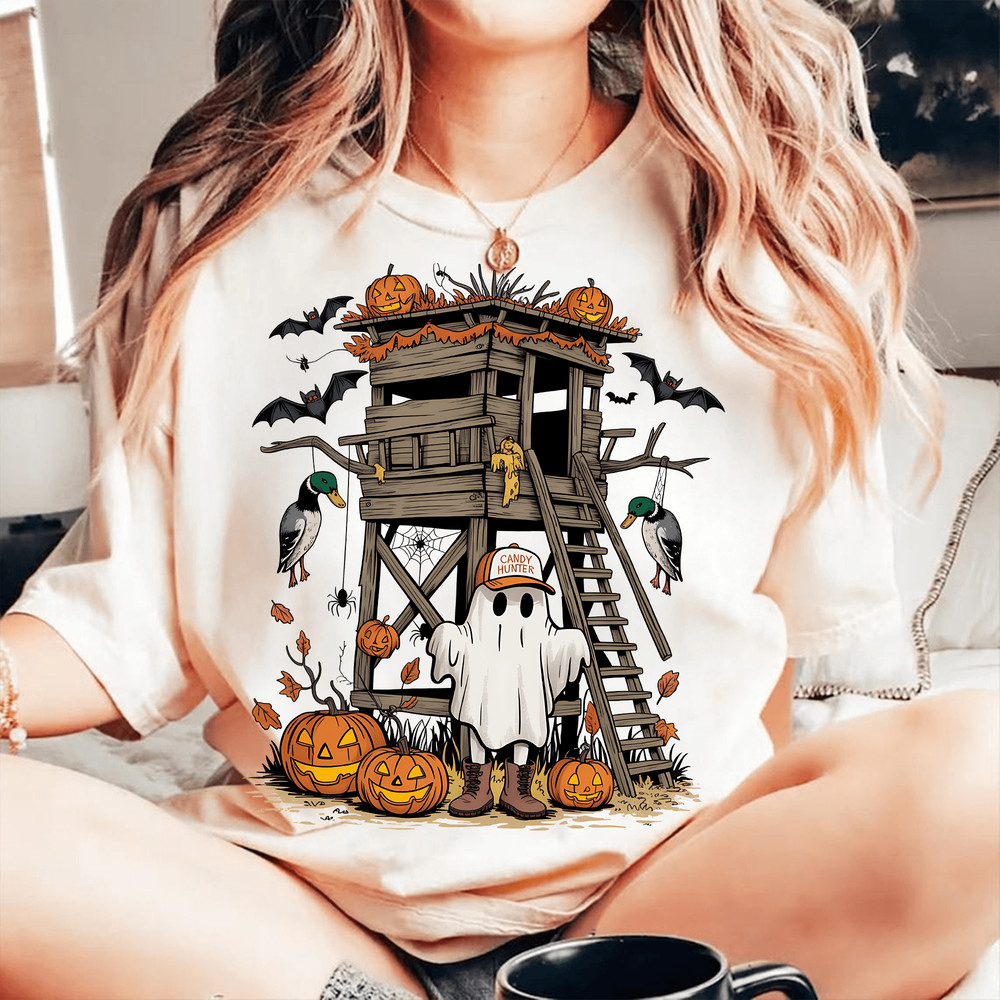 Candy Hunter PNG Camo Ghost Boys Png Halloween Camo Boys Png Candy Hunter Pumpkin Shirt Design Boys 0