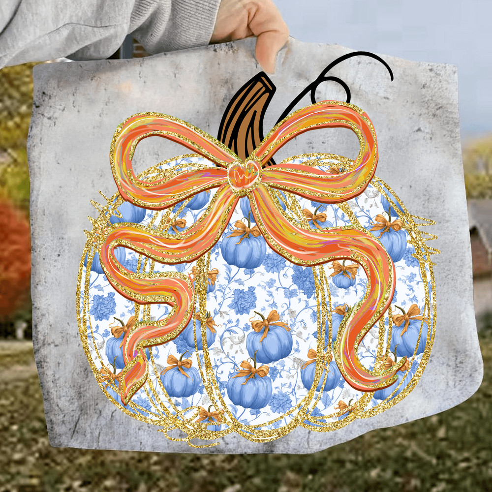Grandmillennial Pumpkin PNG Grandmillennial Coquette PNG Fall PNG Pumpkin Png Fall Bow Png Grand Pn 1