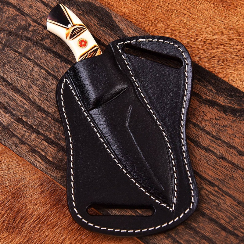 Custom Handmade J2 Steel Hunting Knife Bone Handle Camping Knife Survival Tool Hunting Knife Fathers Day Gift Gif 0