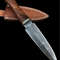 Custom Handmade Damascus Steel Hunting Dagger With Leather 0