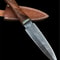 Custom Handmade Damascus Steel Hunting Dagger With Leather 0