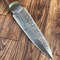 Custom Handmade Damascus Steel Hunting Dagger With Leather 3
