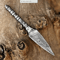 Custom Made Damascus Steel Full Tang Hunting Knife Camping Knife With Sheath 1