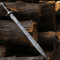 HandForged Damascus Steel Sword Custom Handmade Viking Style Full Tang Blade Collectible Damascus 0