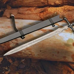 custom fantasy medieval sword handmade viking replica damascus steel cosplay display