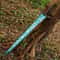 Glowing Blue Moonlight Great Sword 38 Inch Handcrafted Fantasy Collector Blade 4