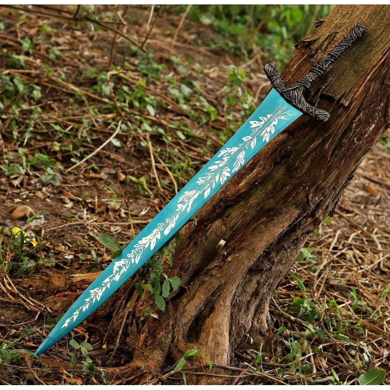 Glowing Blue Moonlight Great Sword 38 Inch Handcrafted Fantasy Collector Blade 4