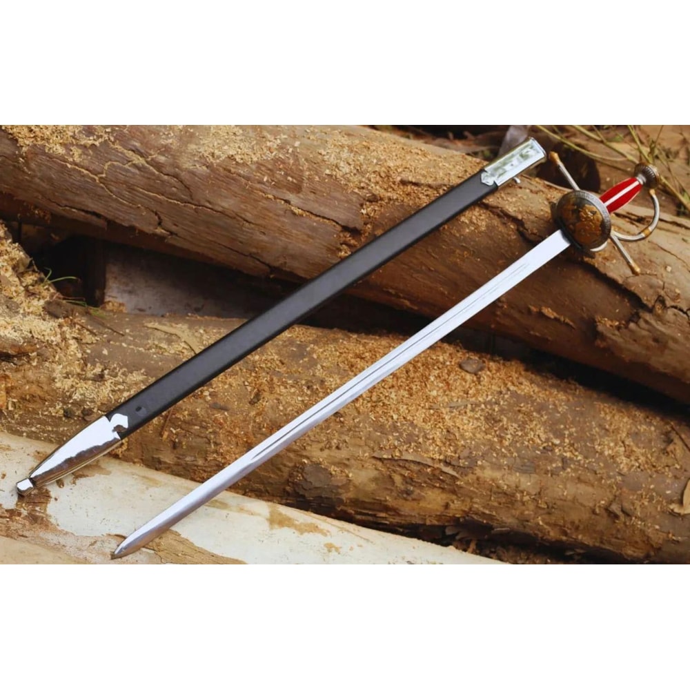 Handcrafted Medieval Knight Sword 38 Inch High Carbon Steel Renaissance Replica Knight Replica Fo 0