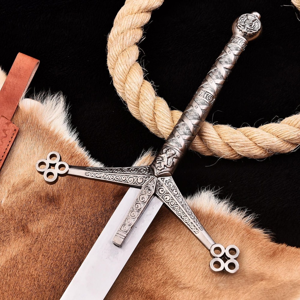 Renaissance Knight Sword 38 Inch HandForged Medieval Replica Knight Replica Costume Display 0