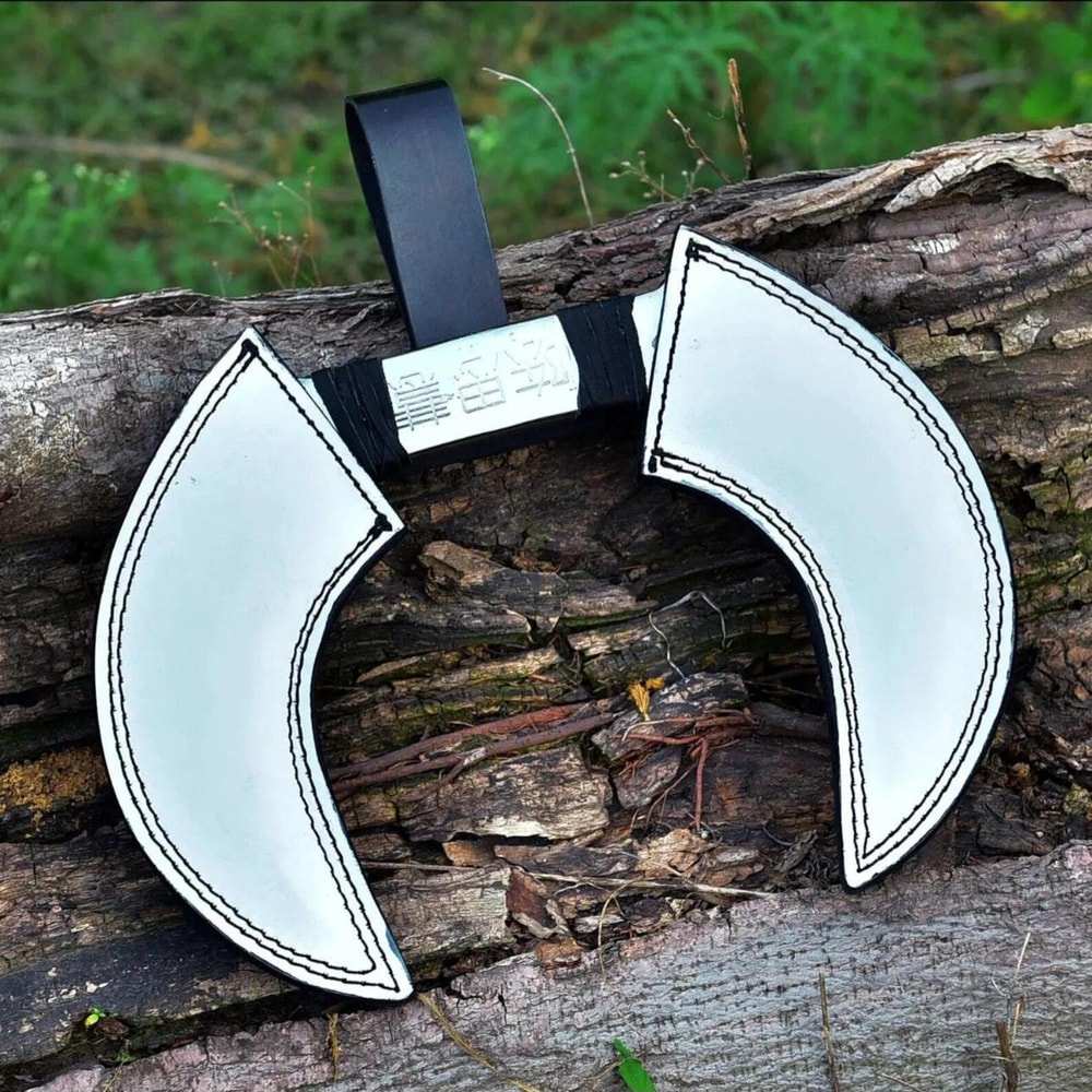 Handmade Crescent Blade Engraved VikingStyle Collectible Unique Fantasy Knife 7