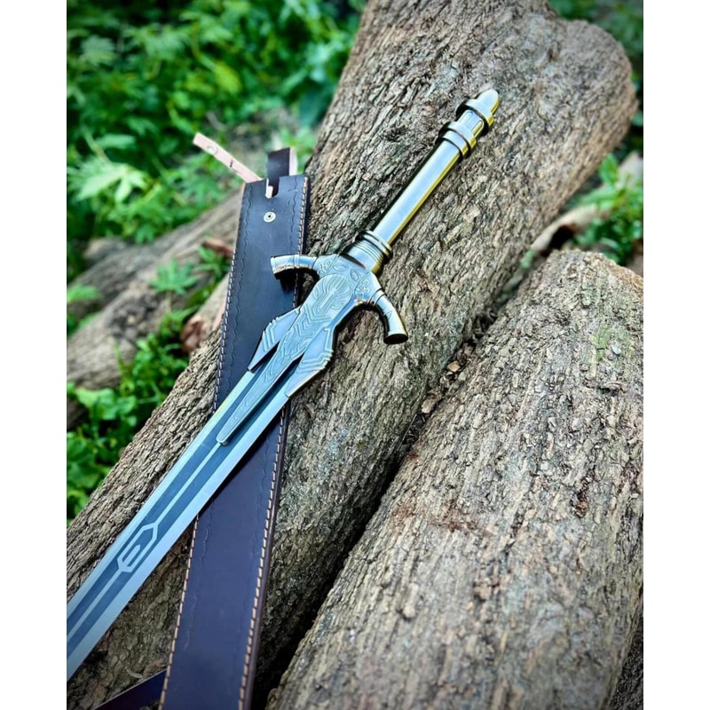 Handcrafted Dark Fantasy Sword 38 Inch Gothic Medieval Display Prop Premium Fantasy Replica 2