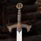 Medieval Knight Long Sword Replica 38 Inch Handcrafted Crusader Fantasy Display Blade Decorative 1