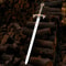 Medieval Knight Long Sword Replica 38 Inch Handcrafted Crusader Fantasy Display Blade Decorative 0