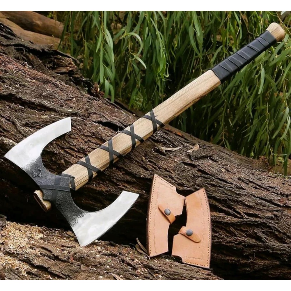 Medieval Throwing Axe Impressive Norse Fantasy Display Gift For Him 0
