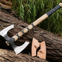 medieval throwing axe | impressive norse fantasy display gift for him | collector & gift piece