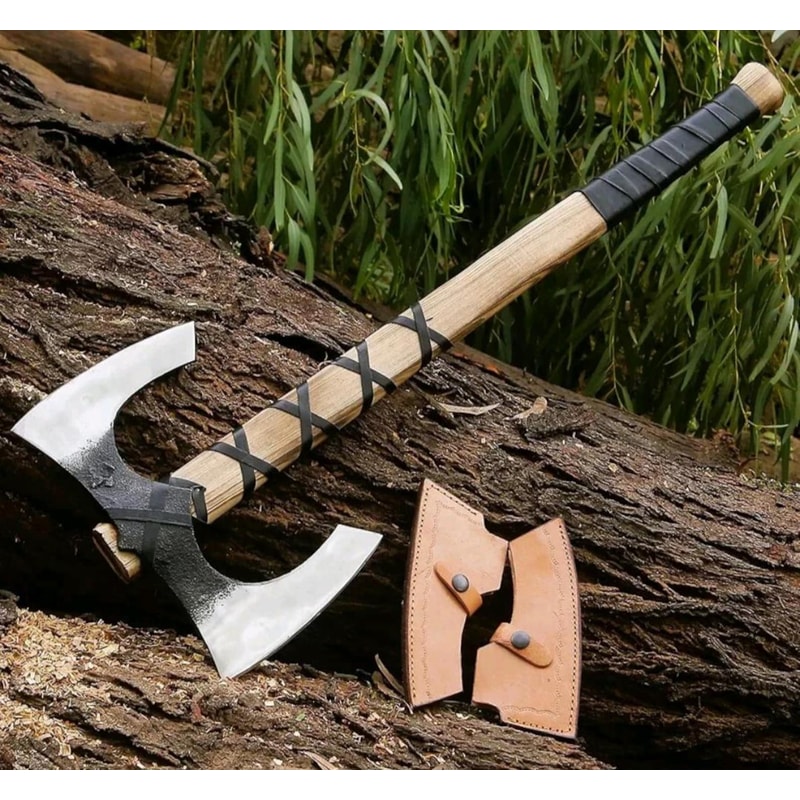 Medieval Throwing Axe Impressive Norse Fantasy Display Gift For Him 0