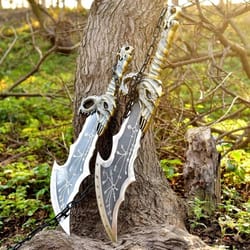 god of war blades of chaos & axe set | cosplay replica | gift for him | christmas, or anniversary gift