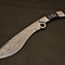 Handmade Damascus Bowie Knife Camping EDC Fixed Blade With Leather Sheath 0