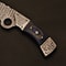 Handmade Damascus Bowie Knife Camping EDC Fixed Blade With Leather Sheath 8