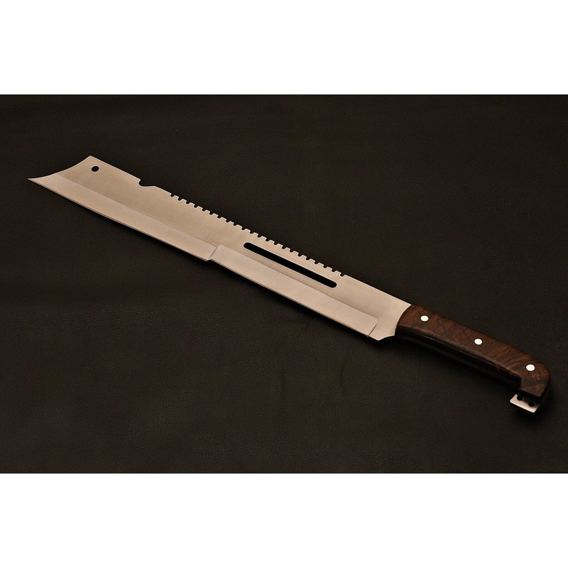 Survival Fixed Blade Knife 1095 High Carbon Steel Rosewood Grip Survival Gear Collections Outdo 0