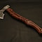 Handmade Viking Axe Etched Carbon Steel Blade With Rosewood Handle Display Piece Christmas Gift 2